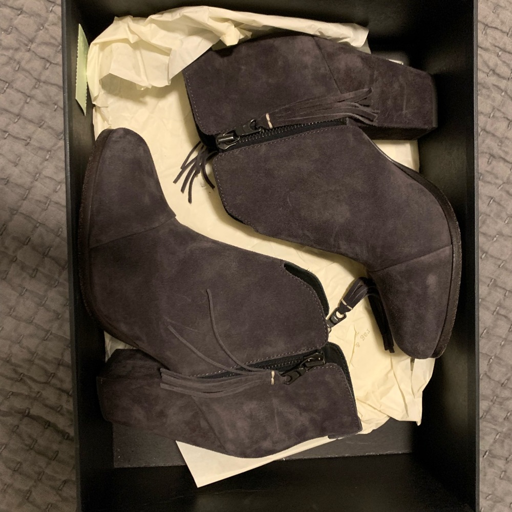 Rag And Bone Margo Fringe Boot In Gray. - image 1